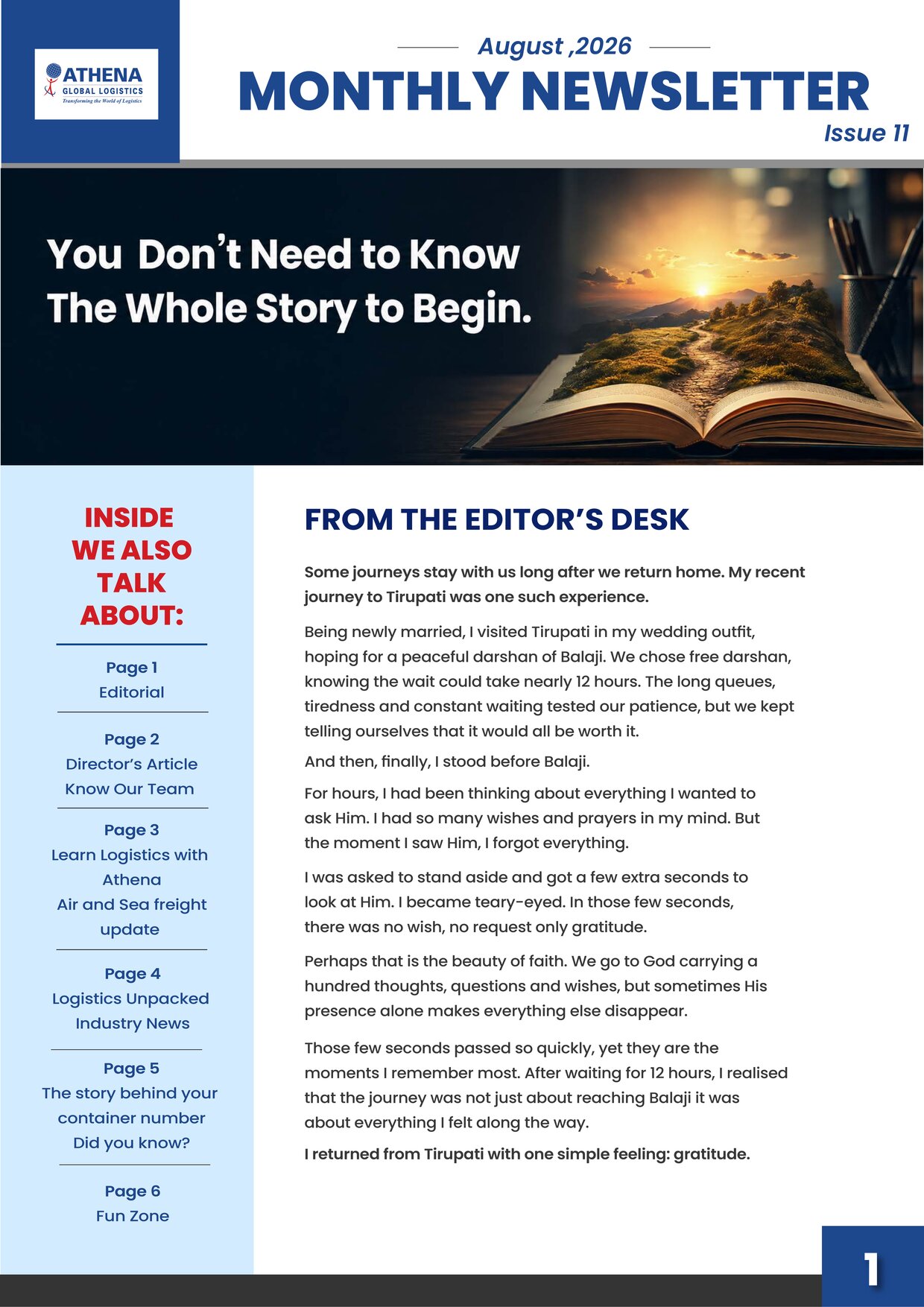 Athena Dispatch: August Issue 11