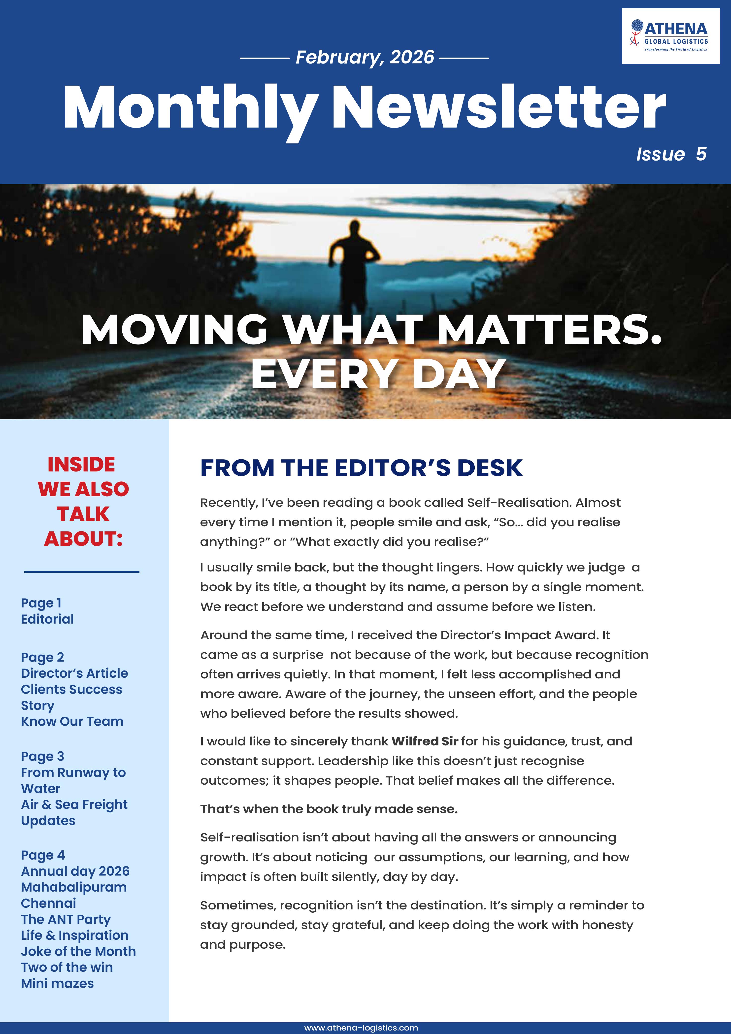 Athena Dispatch: February Issue 5
