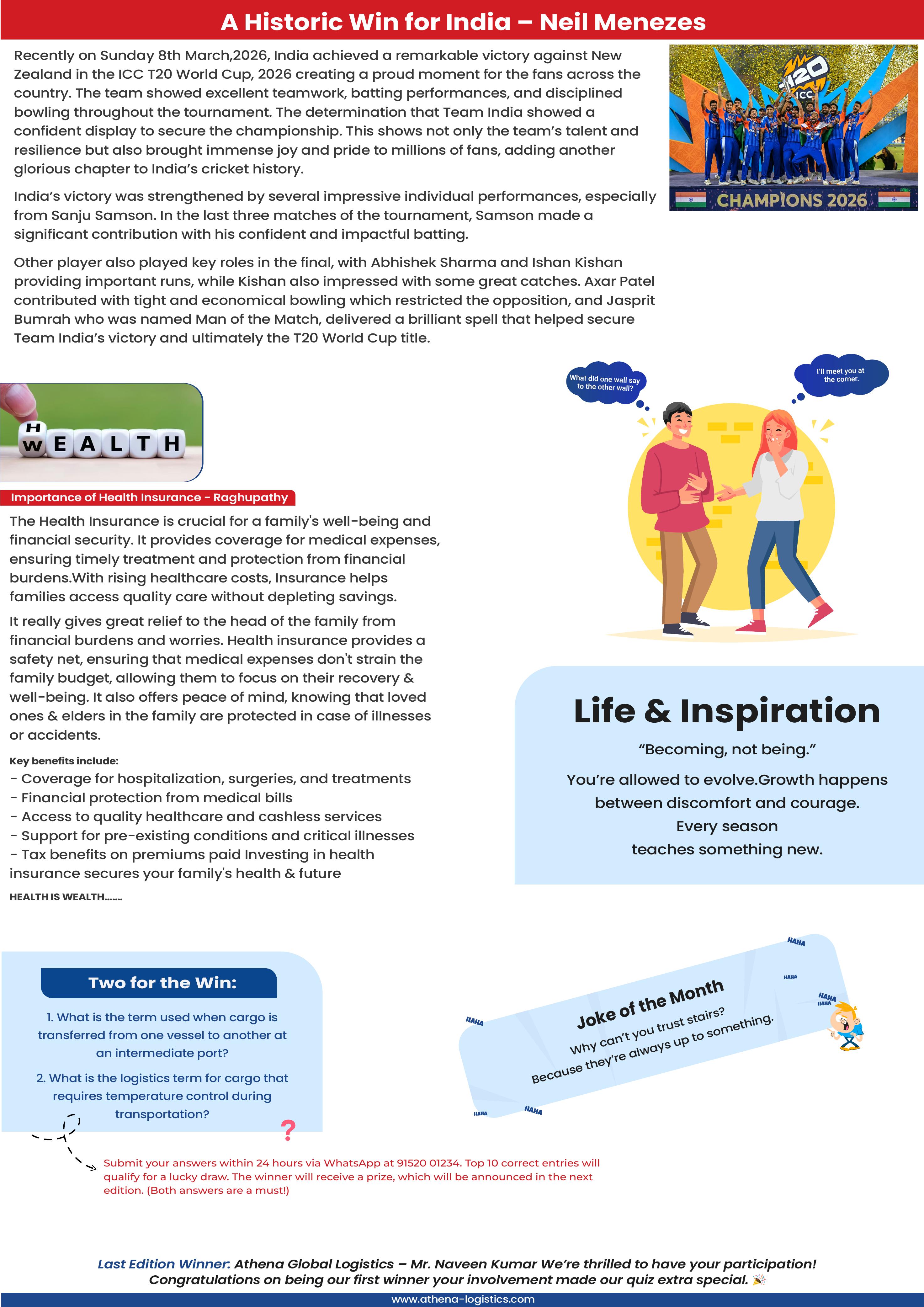 Athena Dispatch: March Issue 6 Page 4