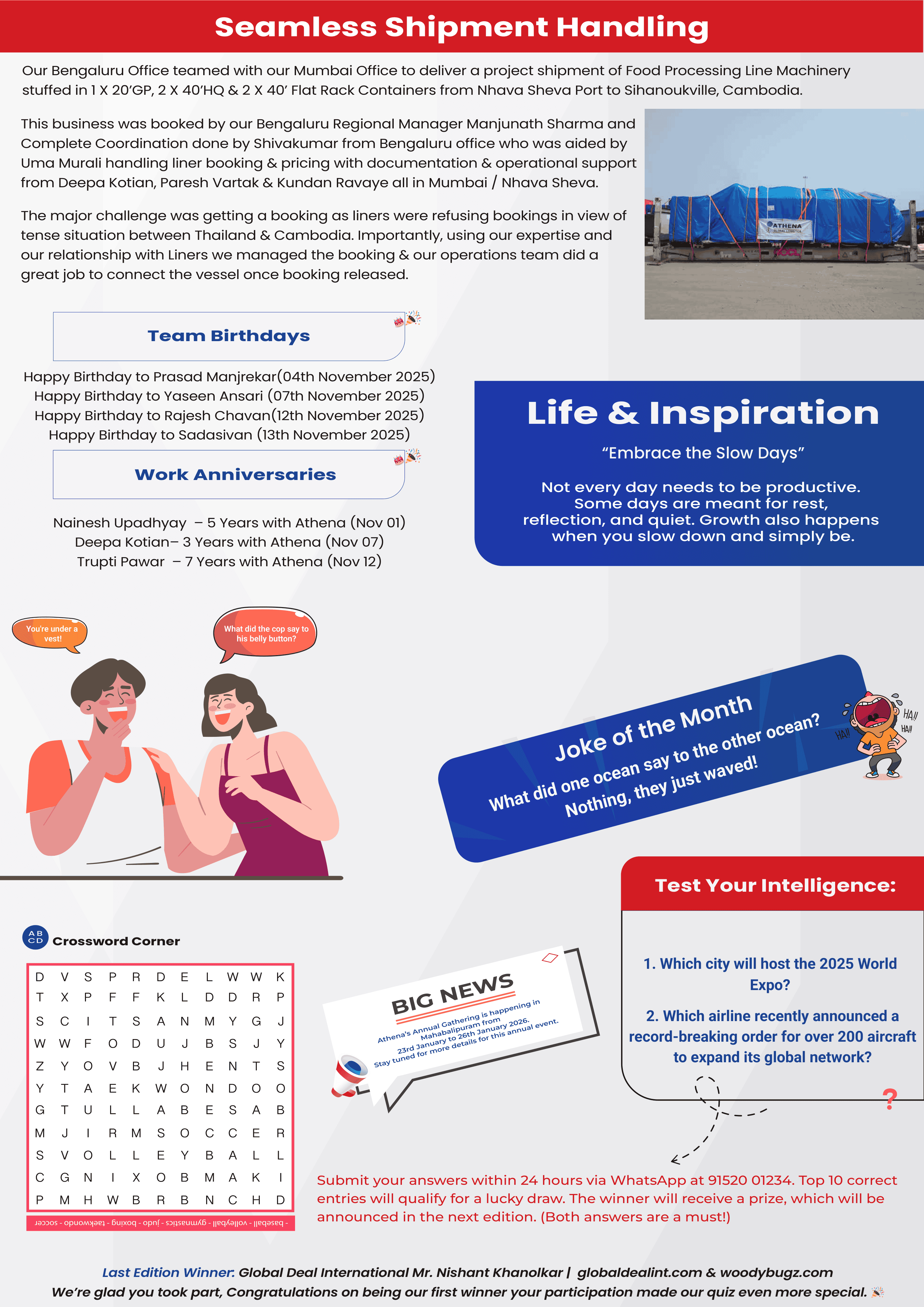 Athena Dispatch: November Issue 2 Page 4